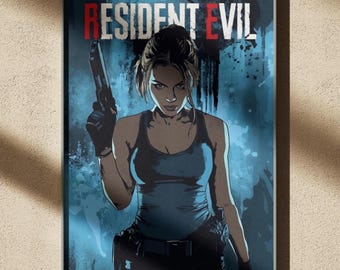 Resident Evil - Jill Valentine - Poster