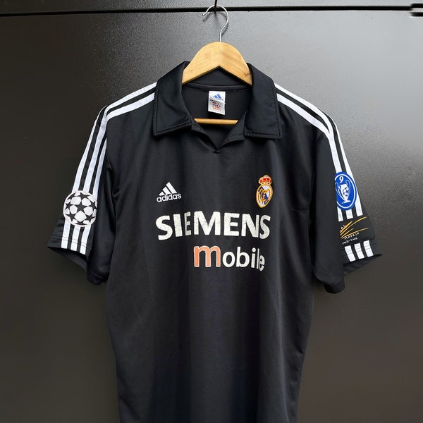 REAL MADRID 2001/2002/2003 Champions league away CENTENARY football shirt