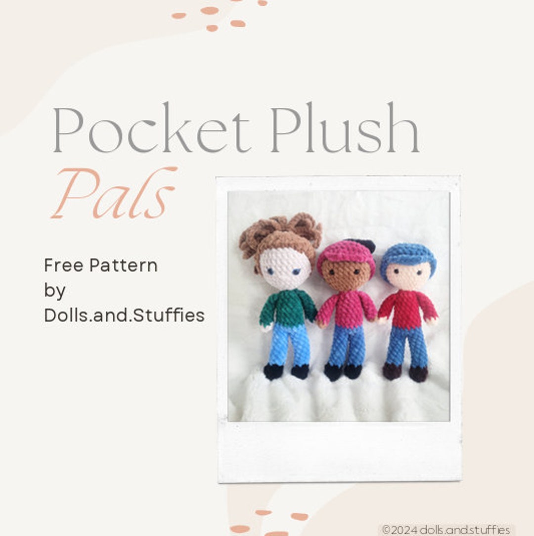 Pocket Plush Pattern Pocket Plush Pals--beginners, No-sew Doll Amigurumi Pattern - Etsy