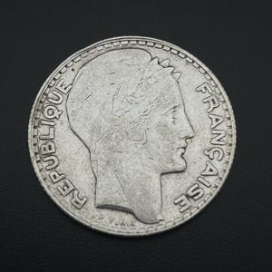 1930s France 10 francs, 1930 Silver coin