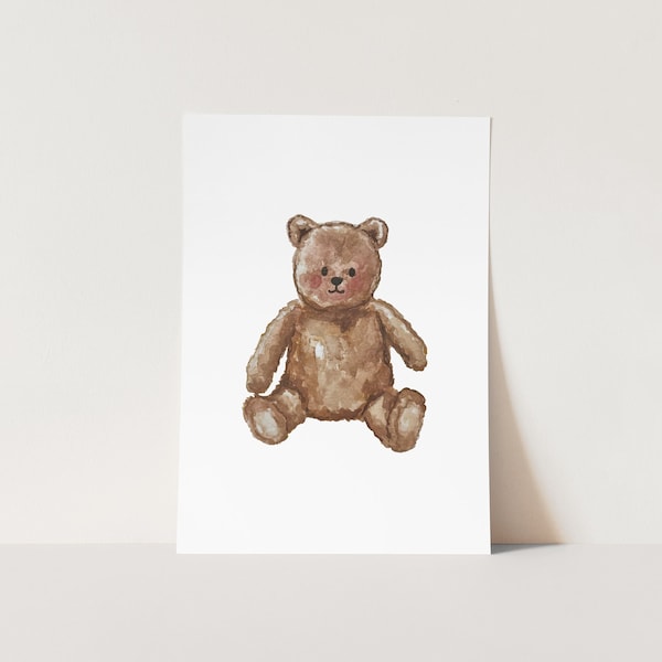 teddy-bear-art-print-etsy