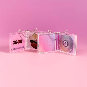 Personalisiertes Minialbum CD Schlüsselbund mit NFC - Spielen Sie Ihre Lieblingsmusik sofort ab - personalisiertes Musikgeschenk für Mama, Musikliebhaber Schlüsselbund CD Album