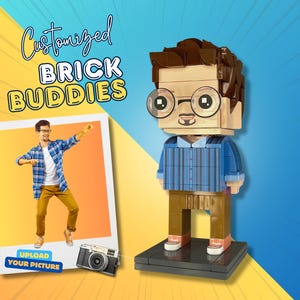 Custom Brick Figure Personalized Minifigure Unique Gift for Friends Family or Weddings Build Your Own Customizable Keepsake for Him & Her