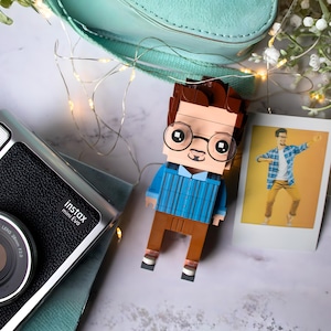 Personalized Brick Buddies Gift, Replicate Yourself In Brick Form, Custom Brick Figure From Photo, For Friend Bridesmaids Gift For Her Him