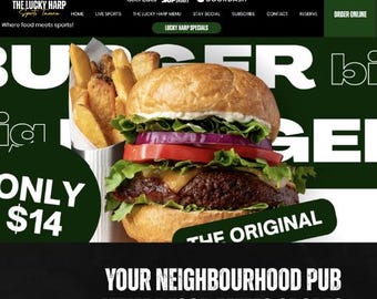 WIX Restaurant/Pub Sports Bar Template