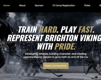 Sports Theme WIX Website