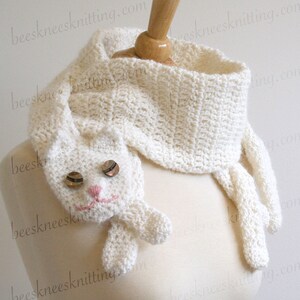 Digital PDF Crochet Pattern for Cat Cuddler Scarf DIY Fashion Tutorial Instant Download ENGLISH only image 2