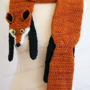 Digital PDF Crochet Pattern for Fox Scarf DIY Fashion Tutorial Instant Download ENGLISH only image 5