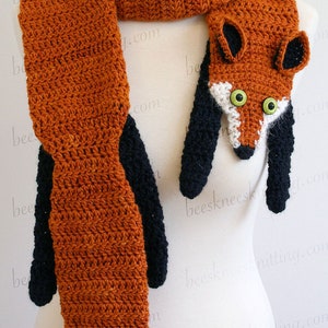 Digital PDF Crochet Pattern for Fox Scarf DIY Fashion Tutorial Instant Download ENGLISH only image 2