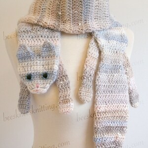 Digital PDF Crochet Pattern for Calico Cat Scarf DIY Fashion Tutorial Instant Download ENGLISH only image 5