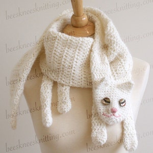 Digital PDF Crochet Pattern for Cat Cuddler Scarf DIY Fashion Tutorial Instant Download ENGLISH only image 4