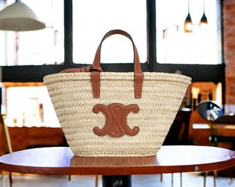 Sac Celine, Sac de créateur, Sac de plage, Sac fourre-tout, Sac en cuir véritable pour femme, Sac de plage de créateur, Sac à main