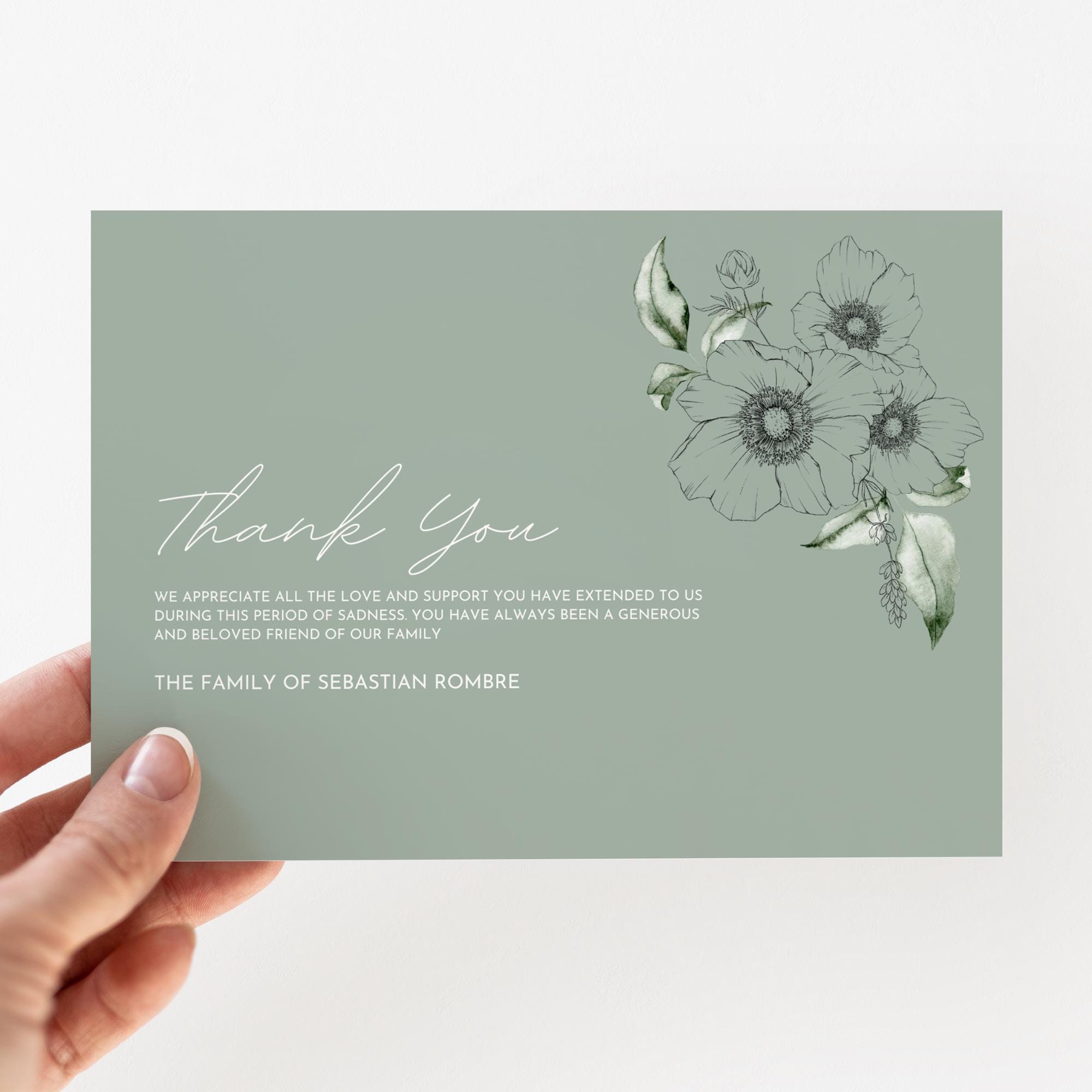 Elegant Funeral Thank You Note - Il Fullxfull.6322147871 9j70 