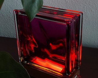 Glasbaustein Lampe Glasblock