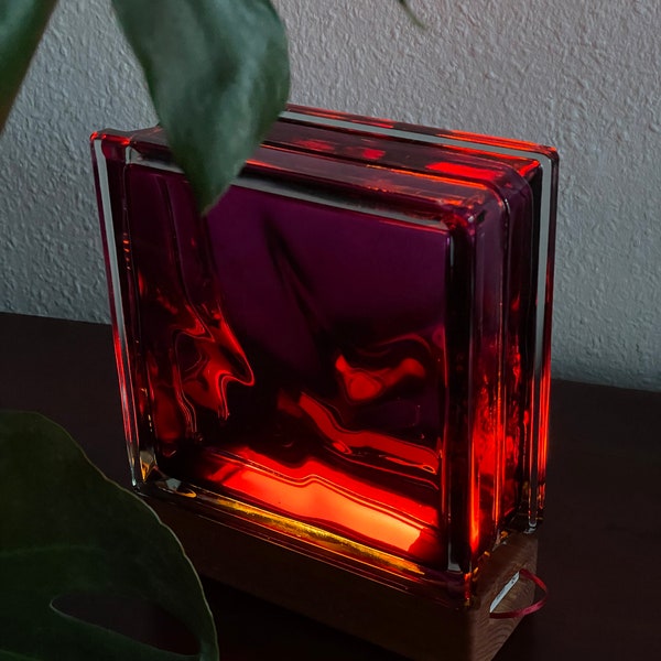 Glass block lamp glass block