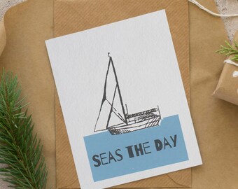 Seas The Day - Serigrafía de tarjeta A5