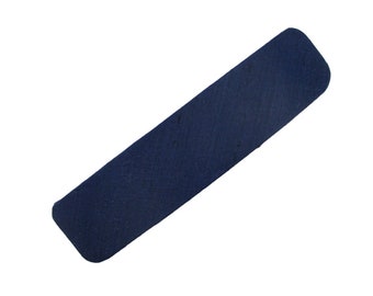 Navy Blue Big Barrette, Non Kimono Silk 100mm 4 Inches Barrettes ShyMyrtle