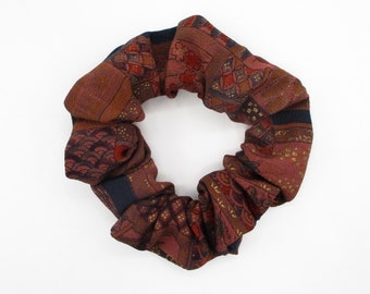 Eco Friendly Silk Scrunchies, Elegant Hair Tie Ship from USA Wabi Sabi Purple