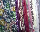 Purple Vintage Silk, Japanese Fabric 23 Scrap Remnants