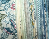 Blue Kimono Japanese Silk Remnants Set Grab Bag