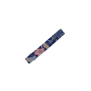 Kimono Skinny Barrette, Upcycled Japanese Kimono Hair Clip Floral