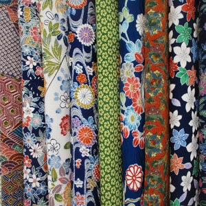 You found Kimie's Small Stash 10 Small Vintage Silk Kimono Scraps Fun Mix, Ship from USA