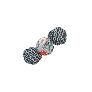 Blue Kawaii Kimono Barrette, Japanese Silk Kimono Hair Clip, 60mm