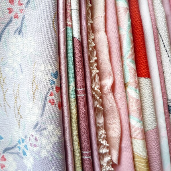 Vintage Japanese Fabric Remnants Etsy