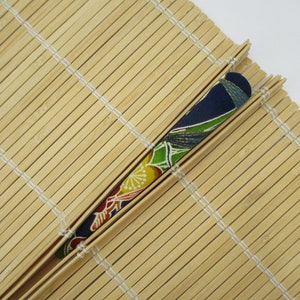 Kimono Clip, Silk Fabric hair Clip, 130mm Long 5 1/8 inch Japanese image 10