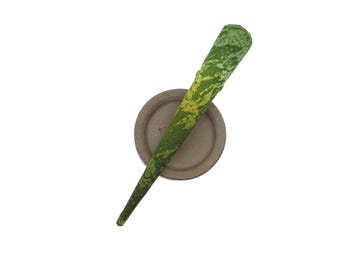 Matcha Green Hair Clip, Japanese Upcycled Silk Kimono Fabric, 130mm 5 1/8 inch