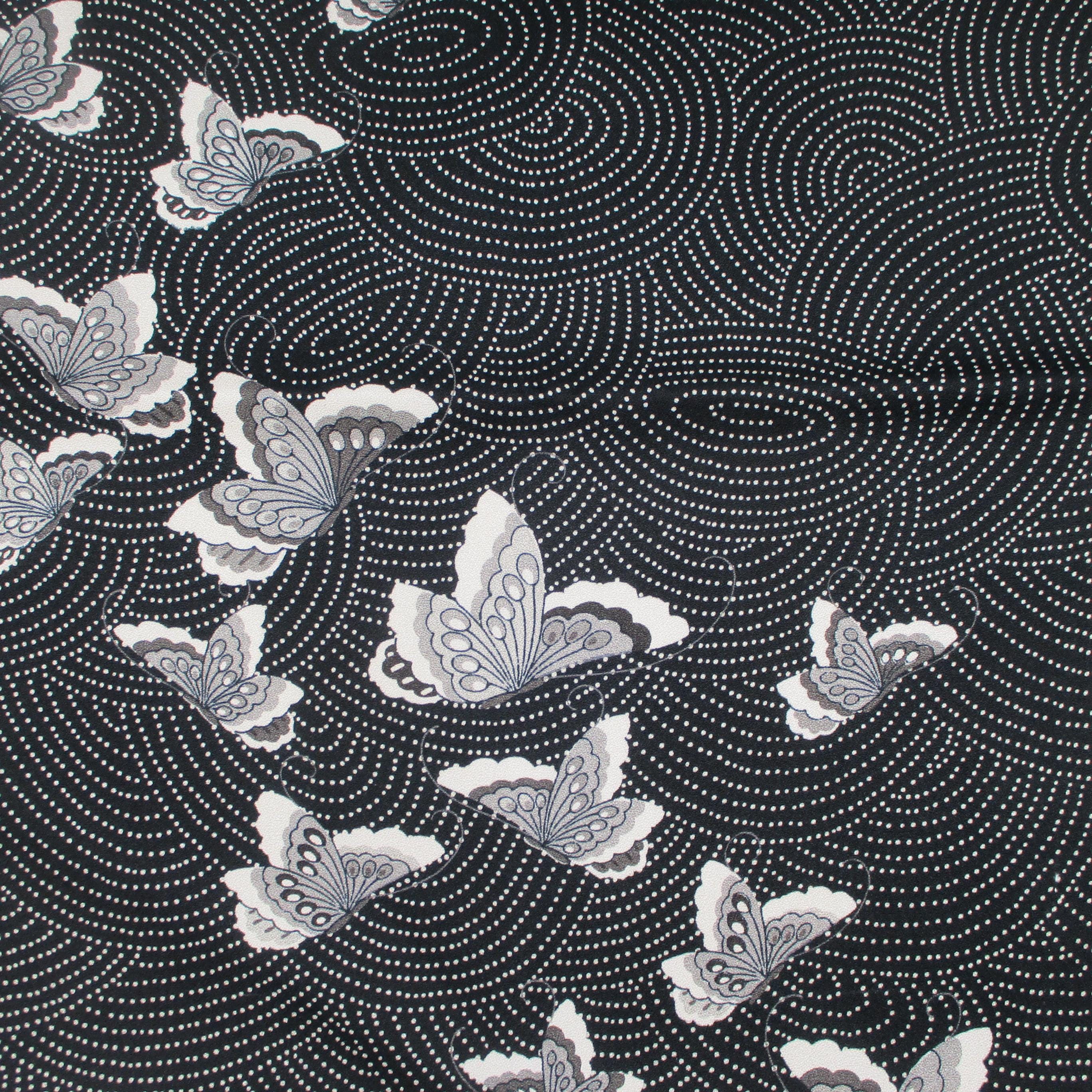 old sea MIYABI × antique butterfly Japanese Kimono Silk Vintage Butterflies - Etsy