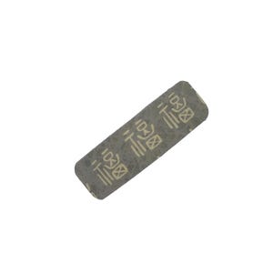 Gray Kanji Happy Kimono Silk Barrette: Elegant Japanese Hapiness Character