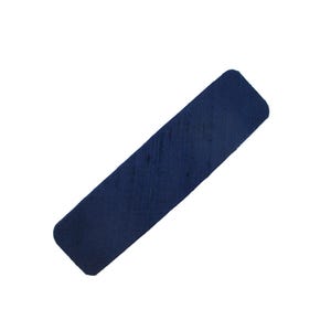 Navy Blue Big Barrette, Non Kimono Silk 100mm 4 Inches Barrettes ShyMyrtle