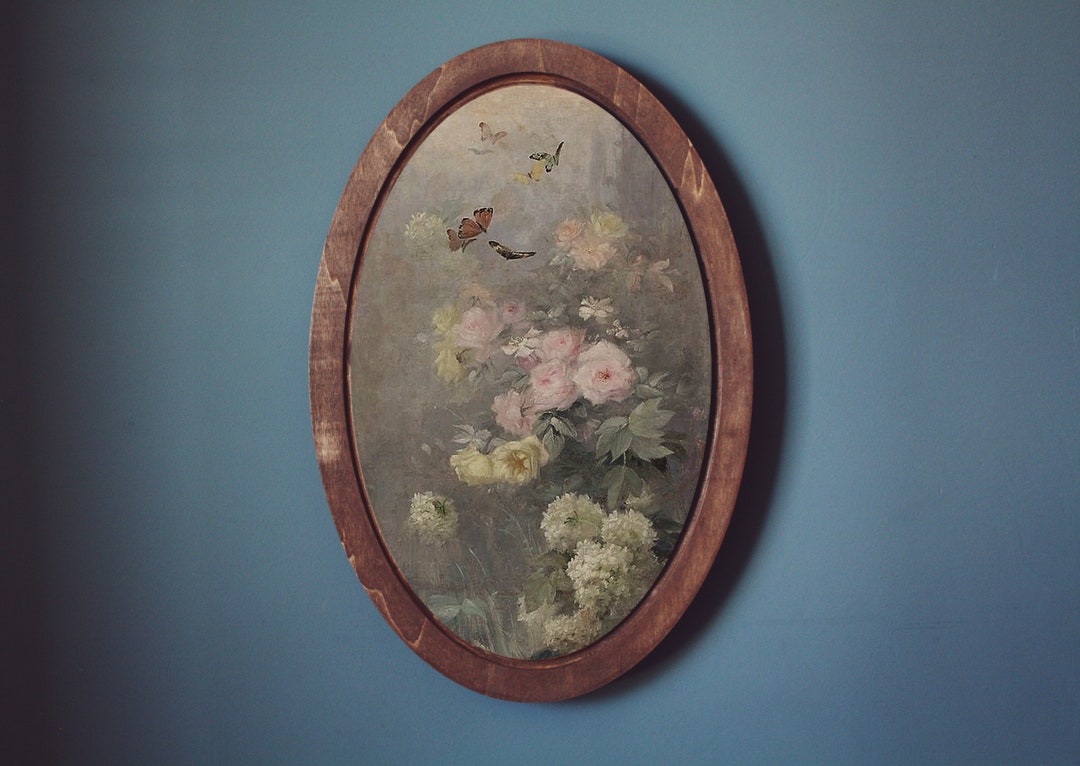 Gift for Mother,vintage Flower Art,wall Plaque,vintage Home Decor