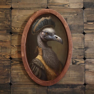 Dodo Bird Victorian Portrait,wall Plaque,wooden Decor Plaque,vintage ...
