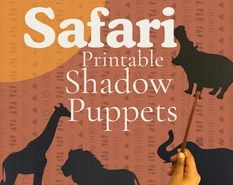 Safari Shadow Puppets - Printable Set