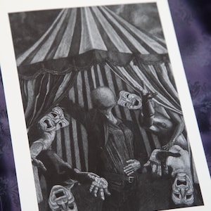 The Stranger, The Magnus Archives Art, Fine Art Print, Home Décor, Gothic, Black and White