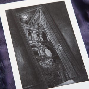 The Spiral, The Magnus Archives Art, Fine Art Print, Home Décor, Gothic, Black and White