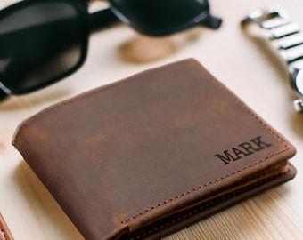 Fathers Day Gift for Dad,Personalized Wallet,Mens Wallet,Engraved Wallet,Groomsmen Wallet,Leather Wallet,Custom Wallet,Anniversary Gift