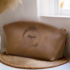 Personalized Makeup Bag, Personalized Cosmetic Bag, Birthday Gift for Her, Custom Makeup Bag, Cosmetic Bag Gift for Women, Mother&#39;s Day Gift