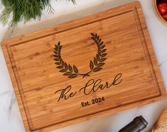 Charcuterie Board Personalized Cutting Board | Wedding Gift for Couple | | Custom Wedding Gift | Engagement Gift | Bridal Shower Gift |