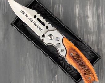 Personalized Pocket Knife, Personalized Gift for Him, Custom Pocket Knive, Birthday Gift for Men, Dad Gifts from Daughter, Birthday Gifts
