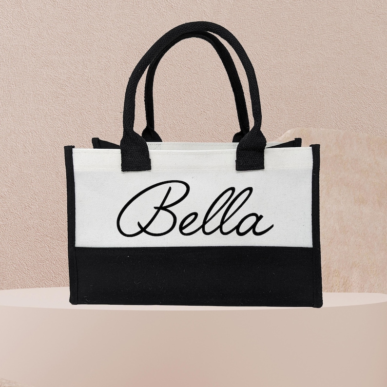 Personalized Name Tote, Bridesmaid Gift, Cute Gift for Her, Custom
