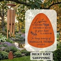 Engraved Memorial Wind Chime, Personalized Sympathy Gift