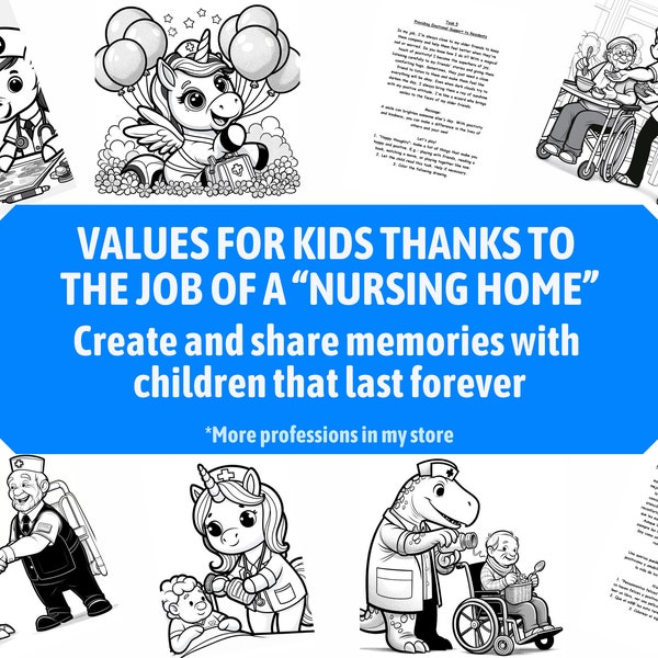 Nursing Coloring Sheets for Kids - Etsy