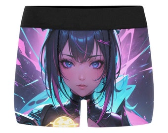 Boxer intimo da uomo Boxer corto con stampa all-over per ragazza anime