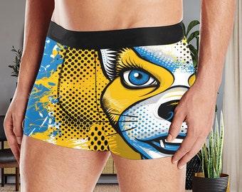 Boxer intimo da uomo Boxer corto con stampa all over Furry Popart