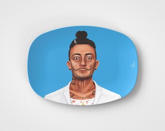 Salvador Dalí // Plato para servir de 10"x14" // Idea de regalo para artista