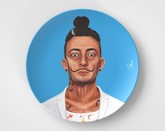 Salvador Dalí // Plato redondo de 10" // Idea de regalo del artista