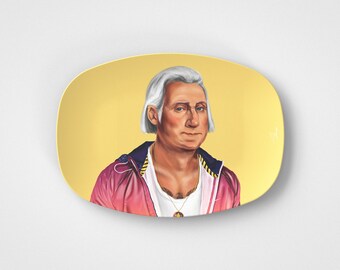 George Washington // Plato para servir de 10"x14" // Idea de regalo político